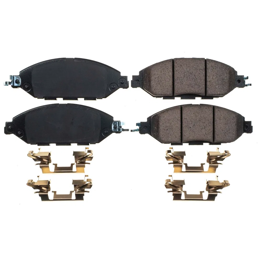 17-1649 – POWERSTOP Brake Pad, FMSI Number D1649 Ceramic Brake Pads Set Of 4 With Stainless Steel Hardware